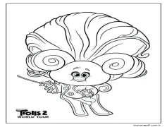 1 Yaş Çocuklar İçin Troller Boyama Sayfası