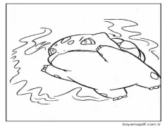 1 yaşındaki çocuklar için Bulbasaur Boyama Sayfası