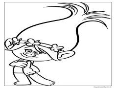 2 Yaş Çocuklar İçin Troller Boyama Sayfası