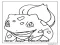2 yaşındaki çocuklar için Bulbasaur Boyama Sayfası