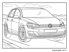 2018 Volkswagen Golf Boyama Sayfası