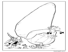 4 Yaş Çocuklar İçin Asteriks ve Oburiks Boyama Sayfası