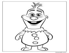 4 Yaş Çocuklar İçin Olaf Boyama Sayfası