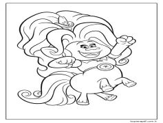 5 Yaş Çocuklar İçin Troller Boyama Sayfası