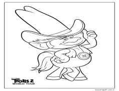 6 Yaş Çocuklar İçin Troller Boyama Sayfası