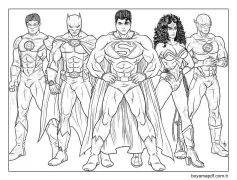 Adalet Ligi Takımı Boyama Sayfası