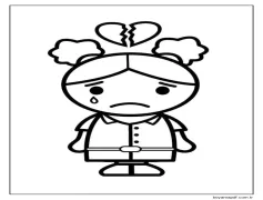 Ağlamak Istemek Boyama Sayfaları Duygular Boyama Sayfası