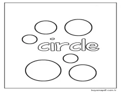 Altı Daire Boyama Sayfası