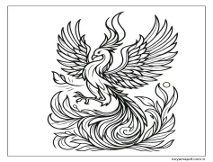 Anka Kuşu 2 Boyama Sayfası