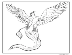 Anka Kuşu 7 Boyama Sayfası