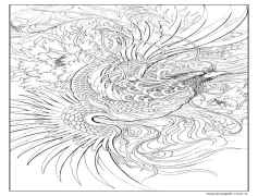 Anka Kuşu temel Boyama Sayfası