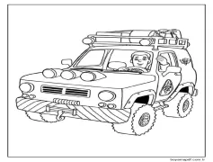 Arabada Ben Hopper Boyama Sayfası