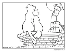 Aristokediler Boyama Boyama Sayfası