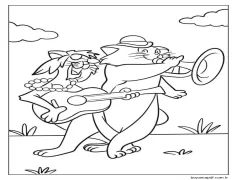 Aristokediler Ücretsiz Boyama Sayfası