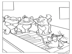 Aristokediler Yazdırma Boyama Sayfası