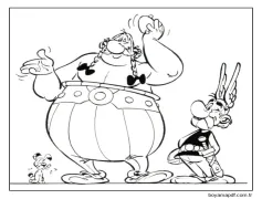 Asteriks ve Oburiks (3) Boyama Sayfası