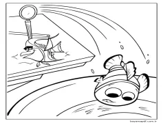 Balık Tankından Kaçan Nemo Boyama Sayfası