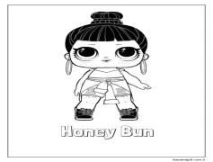 Ballı Çörek Lol Bebek Boyama Sayfası