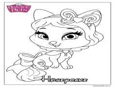 Ballı Kek Prensesi Boyama Sayfası