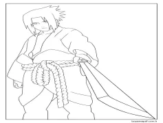 Basılabilir Naruto Boyama Sayfası