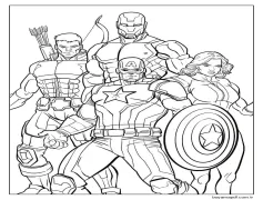 Bastırmalık Yenilmezler Boyama Sayfası