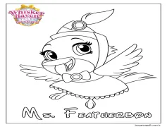 Bayan Featherbon Boyama Sayfası