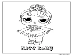 Bayan Lol Bebek Boyama Sayfası