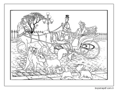 Bedava Aristokediler Yazdırmak İçin Boyama Sayfası