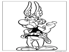 Bedava Asteriks ve Oburiks Görseli Boyama Sayfası