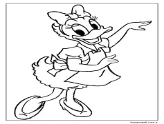 Bedava Daisy Duck Boyama Sayfası