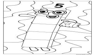 Bedava Numberblocks Boyama Sayfası