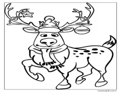 Bedava ren geyiği Boyama Sayfası