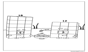 Bedava Yazdırılabilir Numberblocks Boyama Sayfası