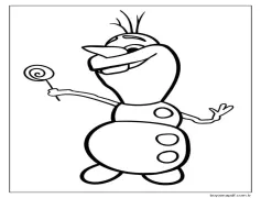 Bedava Yazdırılabilir Olaf Boyama Sayfası