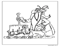 Bedava Yazdırılacak Asteriks ve Oburiks Boyama Sayfası