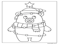 Bir Kutup Ayısı Boyama Sayfası