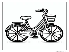 Bisiklet 5 Boyama Sayfası