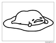 Boyama Gudetama Boyama Sayfası