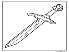 Boyama Kılıç Boyama Sayfası