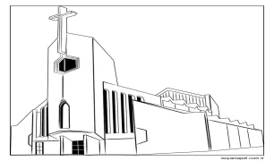 Boyama Kilise Boyama Sayfası