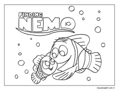 Bulma Nemo Boyama Sayfası