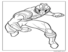 Büyük Power Rangers Boyama Sayfası