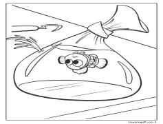 Çantada Nemo Boyama Sayfası