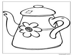 Çaydanlık Çok Güzel Boyama Sayfası