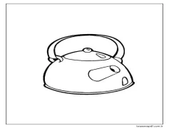 Çaydanlık Eski Boyama Sayfası