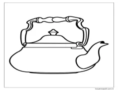 Çaydanlık Güzel Boyama Sayfası