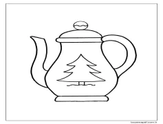 Çaydanlık Küçük Boyama Sayfası