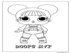 Çemberler Mvp Lol Bebek Boyama Sayfası