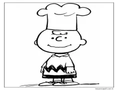 Charlie Brown'ı Pişirin Boyama Sayfası