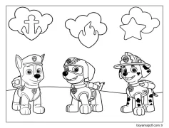 Chase, Zuma ve Marshall Boyama Sayfası